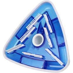 Barredora triangular con cepillos