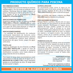 Tricloro Pastilla 1" 18 Kg